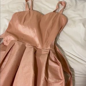 Pink metallic jumper/apron dress